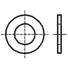 Podkładka okrągła M2.5 d=5 h=0.5 ocynk