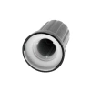 Gałka do potencjometru na oś 6mm - 13x17mm - czarna, zielony znacznik - N-9