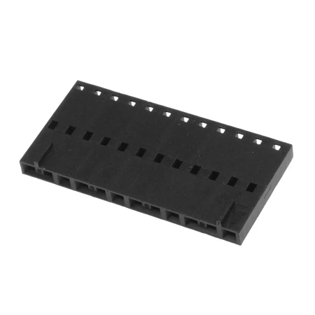 Wtyk żeński NCDG, przewód-płytka, 12 pin, bez styków, 2.54mm