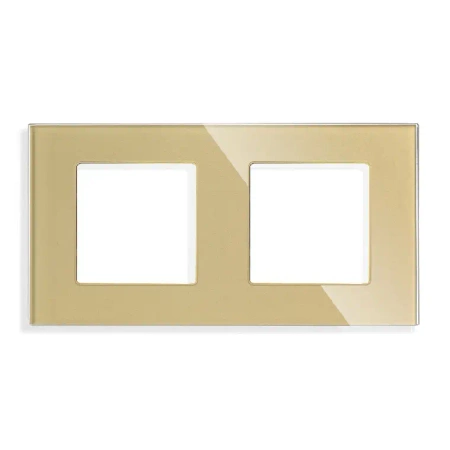 Ramka szklana - podwójna - złota - do modułów Tawoia Glass