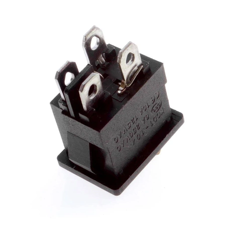 Włącznik ON-OFF klawiszowy DC 12V, czerwone podświetlenie, DPST 3P