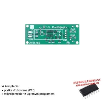 Ampera - miniaturowy miernik prądu stałego - PCB i mikroprocesor do projektu AVT 5766