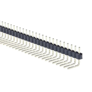 Listwa kołkowa goldpin 1x40 pin, raster 2,54 mm, kątowa
