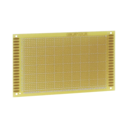 Płytka uniwersalna 9 x 15 cm, jednostronna, raster 2,54 mm, żółta, PU13