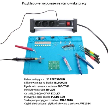 Wzmacniacz słuchawkowy stereo AB 17Hz - 23kHz - KIT AVT 1024