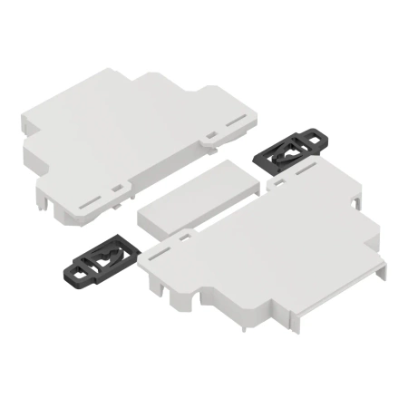 Obudowa modułowa na szynę DIN ZD1001J-A, 90 × 18 × 65 mm, ABS, szara, Kradex