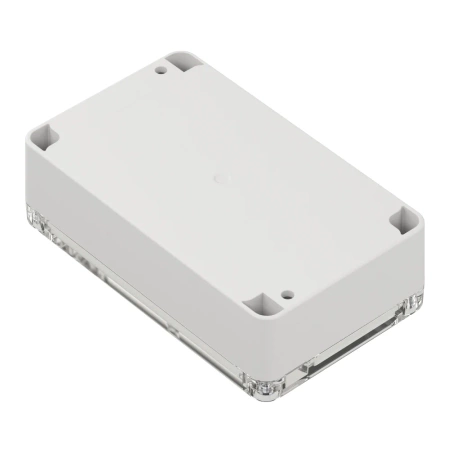 Obudowa hermetyczna ZP125.75.37 jasnoszara/przeźroczyste wieczko ABS-PC