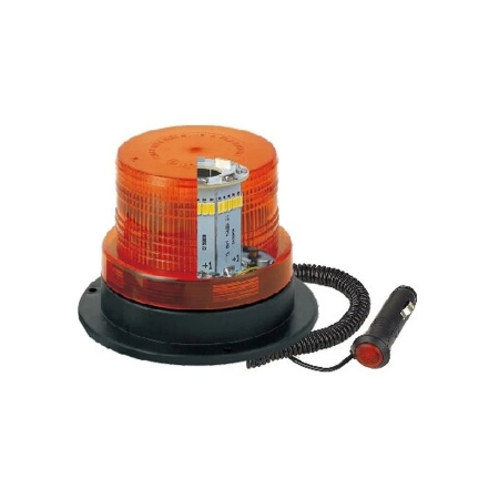 Lampa ostrzegawcza LED do pojazdu, 40 LED, światło pomarańczowe, magnes, R65 R10, 12V/24V, L0009-ALR