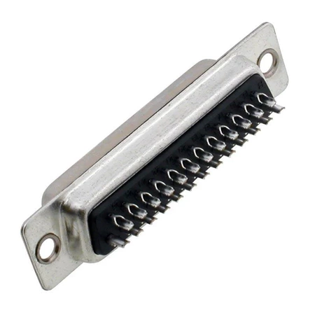 Gniazdo D-Sub żeńskie DB25 25-pin proste do lutowania Connfly