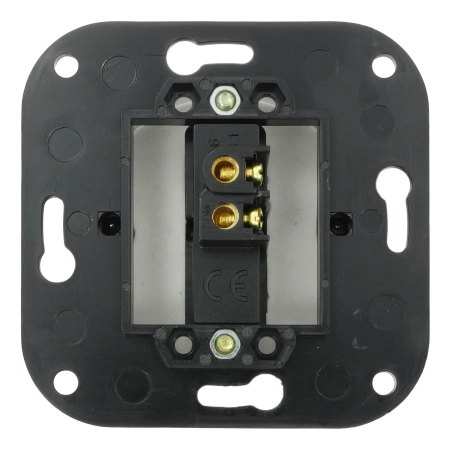 Włącznik dzwonkowy kołyskowy ceramiczny, okrągły podtynkowy biały Ceramic Loft