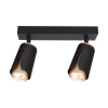 Kinkiet GU10 LED x2 czarny+złoty, XUDO IK262B
