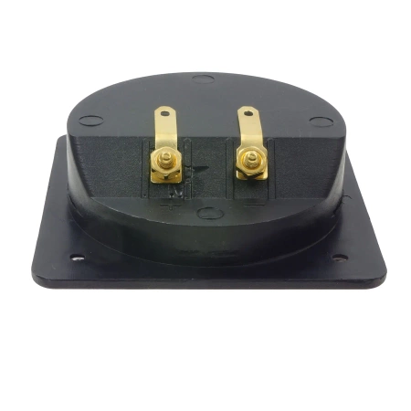 Terminal głośnikowy 2-pin 80 × 80 mm, zaciski zakręcane i bananowe