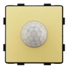 Czujnik ruchu PIR 200W (60W LED) złoty podtynkowy (moduł bez ramki) - Tawoia Glass