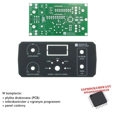 Generator warsztatowy, PCB i mikroprocesor do projektu AVT3170