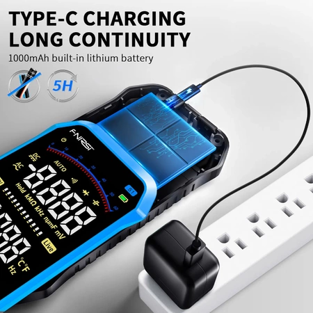 Inteligenty miernik cyfrowy z dużym wyświetlaczem, FNIRSI SMART S1