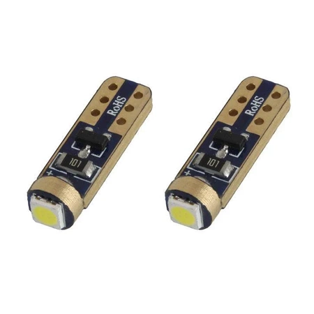 Żarówka samochodowa LED STANDARD T5 1xSMD 3030 12V High Power, 2szt