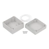 Obudowa hermetyczna ZP120.120.75JH, 119,9 × 119,9 × 75 mm, ABS, jasnoszara, Kradex
