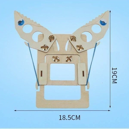 Mechaniczne ramię szczypce - DIY - drewniana zabawka edukacyjna