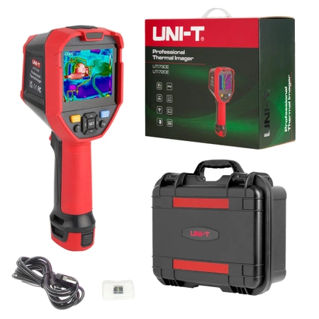 Kamera termowizyjna Uni-T UTi730E, matryca 256 × 192, -40 do 400°C, Wi-Fi, ekran 3,5 cala