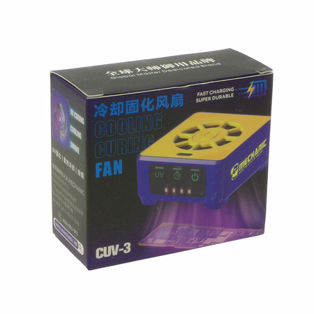 Lampa UV CUV-3 Mechanic z wentylatorem, USB-C, akumulator 800mAh