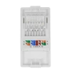 Gniazdo RJ45 Ethernet Cat6 biały, moduł 1/2 do ramki Tawoia Glass