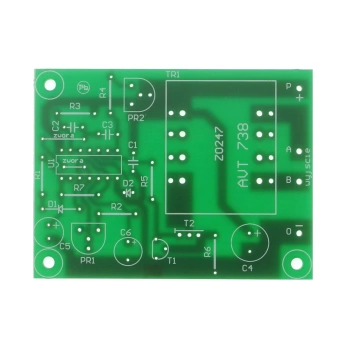 Szoker - masażysta. Generator wysokiego napięcia - PCB do projektu AVT 738