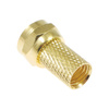 Wtyk F na kabel RG6U HQ złoty