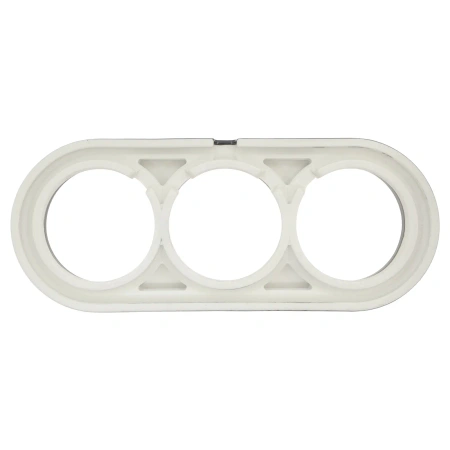 Ramka ceramiczna potrójna czarna do włączników i gniazd natynkowych Ceramic Loft