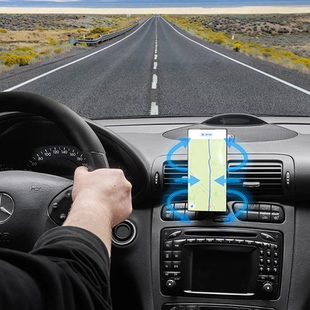 Uchwyt samochodowy magnetyczny, montowany na kratkę, eXc HOLD