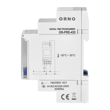 Programator - włącznik czasowy na szynę DIN