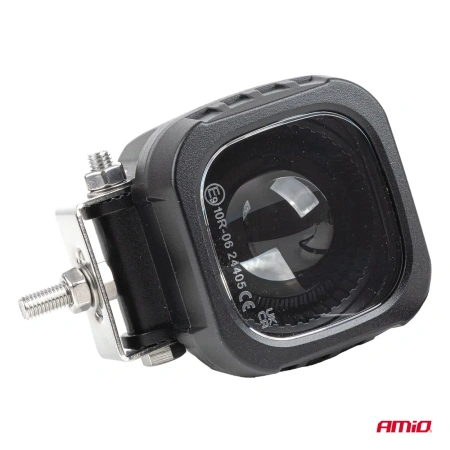 Lampa bezpieczeństwa LED do wózka widłowego – niebieska strzałka kierunku jazdy, 15W, 10–80V, IP6K9K, AMIO-04866