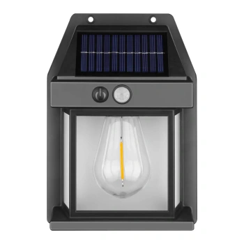 Kinkiet solarny TORO LED z czujnikiem ruchu, 100lm IP42 3000K 800mAh Virone OR-OP-SL/R-3/B
