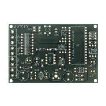 Dzwonek 4-kanałowy z nagrywanymi komunikatami - PCB do projektu AVT 919