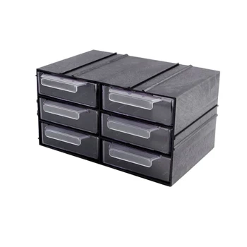 Magazynek szufladkowy modułowy 23x14x12.5cm, 6 szufladek, Konger PX6