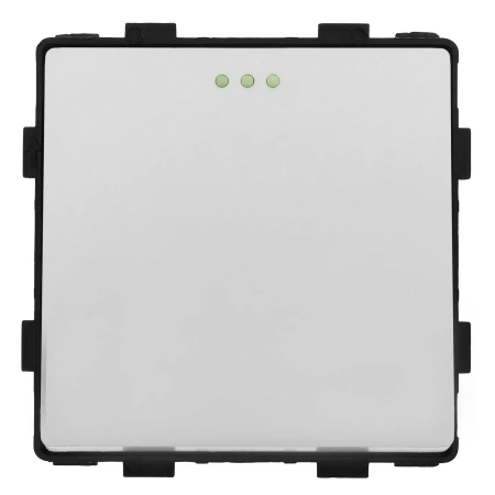 Włącznik pojedynczy grafitowy podtynkowy z ramką szklaną - TAWOIA Glass