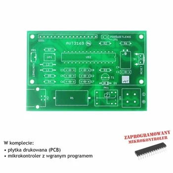 Tester pojemności ogniw AA/AAA, PCB i mikroprocesor do projektu AVT3169