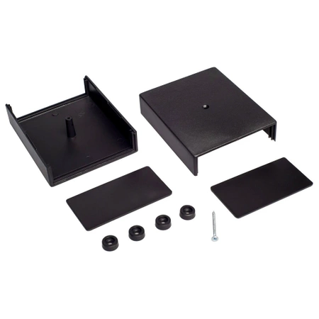 Obudowa uniwersalna z panelami bocznymi 90,0 mm × 110,0 mm × 49,0 mm z PS, kolor czarny Z5A KRADEX