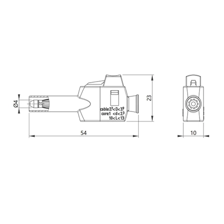 Wtyk bezpieczny 4mm z tuleją stałą lamelkowy, 600V CAT II, szybkozłącze, czarny