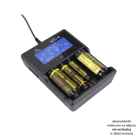 Ładowarka akumulatorów Li-Ion 18650 i innych, Xtar VC4