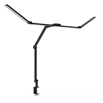 Lampa biurkowa LED - profesjonalna z regulacją barwy i jasności - liniowa 120cm - 2 ramiona - 2450lm - czarna - FDDL13
