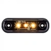 Lampa obrysowa LED pomarańczowa 12/24 V, klosz przyciemniany DARK, 83,7 × 24,2 mm - L1318