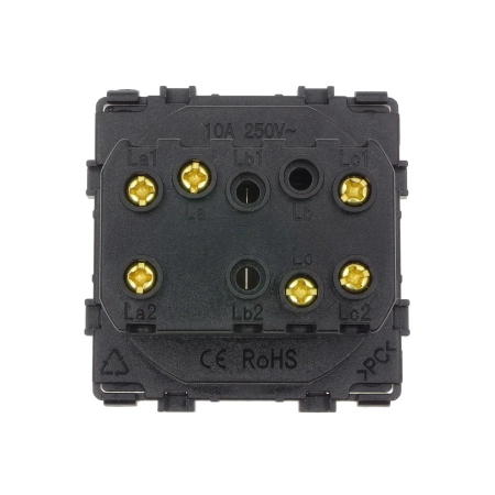 Moduł - Włącznik światła schodowy podwójny - biały - Tawoia Glass