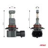 Żarówka samochodowa LED 2szt HB3 HIR1 H10 6000K Canbus 60W AMIO-04117 seria HYBRID AMIO-04117