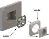 Gniazdo Ethernet Cat.5e x2 okrągłe białe ceramiczne podtynkowe (moduł bez ramki) - Ceramic Loft