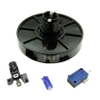 Przycisk arcade BIG Push monostabilny niebieski, LED 12 V, 3 A / 250 V, PRZEL605