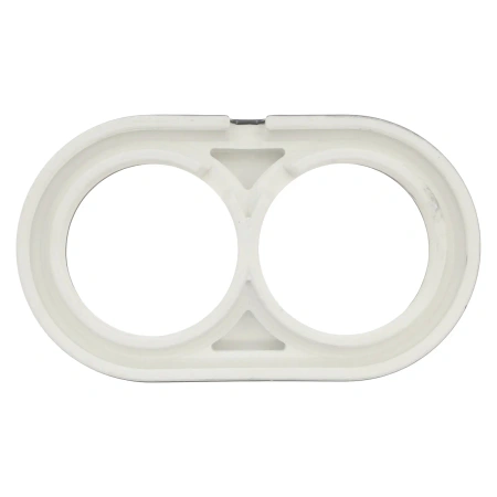 Ramka ceramiczna podwójna czarna do włączników i gniazd natynkowych Ceramic Loft