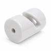 Uchwyt ceramiczny biały 20×30 mm do przewodu natynkowego - Ceramic Classic Loft
