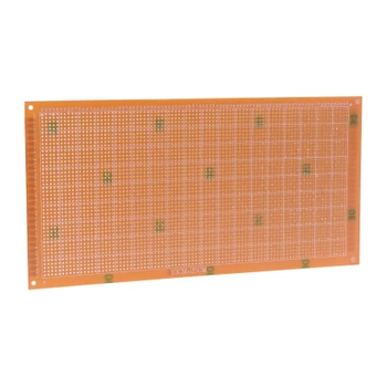 Płytka uniwersalna 13 x 25 cm, jednostronna, raster 2,54 mm, czerwona, PU18