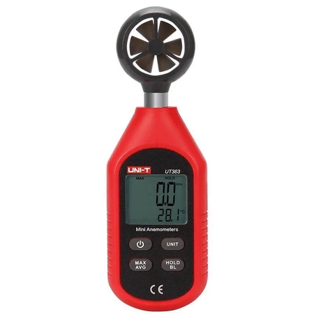 Anemometr Uni-T UT-363, 0-30 m/s, pomiar temperatury -10 do 50°C