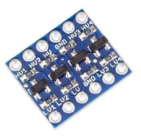 Konwerter poziomów 3.3/5V - 4 kanały - stanów logicznych SPI/UART - Arduino